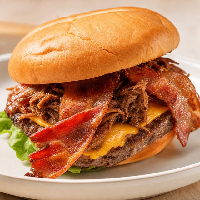 Cave Man Burger.